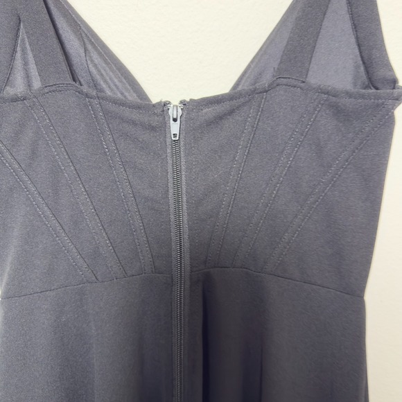 Windsor Women Corset Maxi Formal Dress‎ Small Black Babydoll High Slit Cocktail - Picture 8 of 11